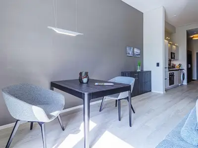 Ferienwohnung Ostseedomizil Ostseebad Wustrow ZweiWasser Alte Seefahrtschule Essbereich