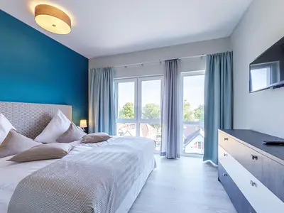 Ferienwohnung Rundblick Ostseebad Wustrow ZweiWasser Alte Seefahrtschule Schlafzimmer
