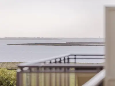 Ferienwohnung Sommerperle Ostseebad Wustrow ZweiWasser Alte Seefahrtschule Ausblick aufs Wasser