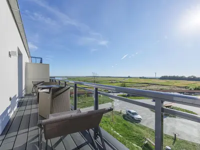 Ferienwohnung Boddenstern Ostseebad Wustrow ZweiWasser Alte Seefahrtschule Balkon