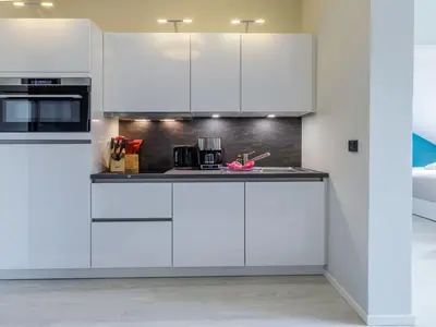 Ferienwohnung Seebadidylle Ostseebad Wustrow ZweiWasser Alte Seefahrtschule Küche