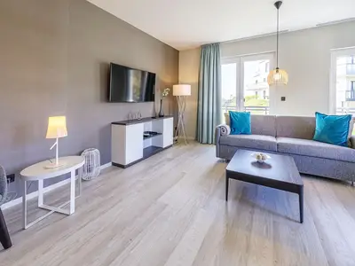 Ferienwohnung Meersinn Ostseebad Wustrow ZweiWasser Alte Seefahrtschule Wohnzimmer