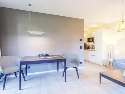 Ferienwohnung Große Strandburg Ostseebad Wustrow ZweiWasser Alte Seefahrtschule Essbereich