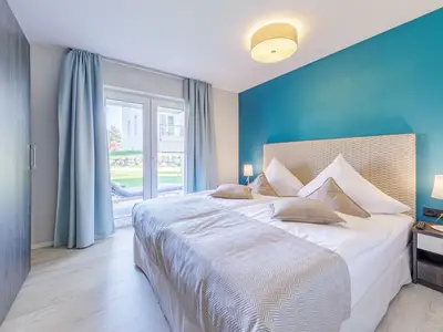Ferienwohnung Große Strandburg Ostseebad Wustrow ZweiWasser Alte Seefahrtschule Schlafzimmer