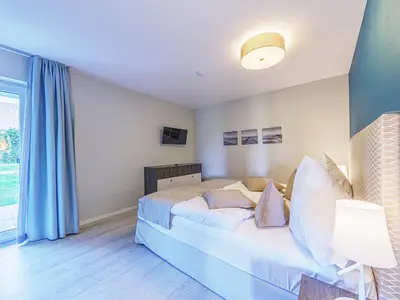 Ferienwohnung Strandflair Ostseebad Wustrow ZweiWasser Alte Seefahrtschule Schlafzimmer