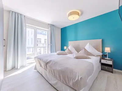 Ferienwohnung Große Strandperle Ostseebad Wustrow ZweiWasser Alte Seefahrtschule Schlafzimmer