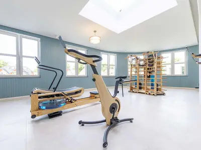 Ferienwohnung Große Strandperle Ostseebad Wustrow ZweiWasser Alte Seefahrtschule Fitnessbereich