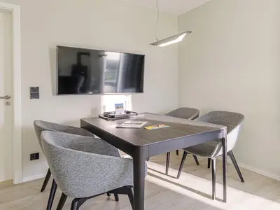 Ferienwohnung Strandblick Ostseebad Wustrow ZweiWasser Alte Seefahrtschule Essbereich