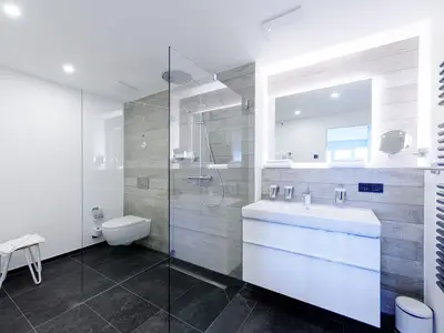 Ferienwohnung Strandnixe Ostseebad Wustrow ZweiWasser Alte Seefahrtschule Badezimmer