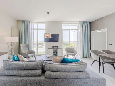 Ferienwohnung Strandlilie Ostseebad Wustrow - großzügiger Wohnbereich