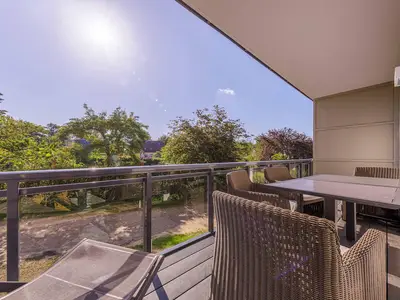 Ferienwohnung Wiesenkieker Ostseebad Wustrow - ZweiWasser Alte Seefahrtschule Balkon