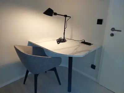 Ferienwohnung Wiesenkieker Ostseebad Wustrow - ZweiWasser Alte Seefahrtschule Home-Office Arbeitsplatz