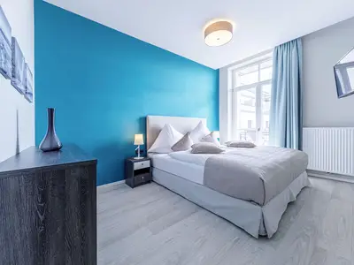 Ferienwohnung Sandwelle Ostseebad Wustrow ZweiWasser Alte Seefahrtschule Schlafzimmer