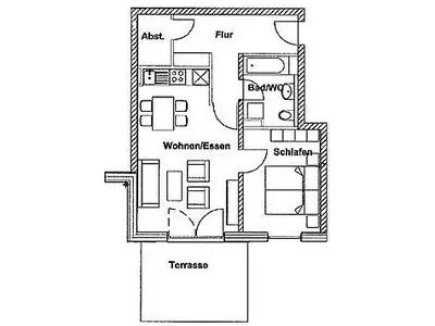 Ferienwohnung für 4 Personen (51 m²) in Wustrow (Ostseebad) 6/10