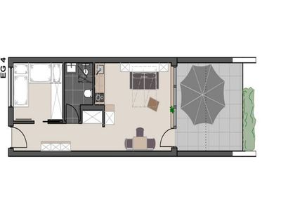 Ferienwohnung für 3 Personen (38 m²) in Wyk auf Föhr 3/10