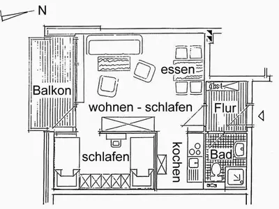 Ferienwohnung für 2 Personen (40 m²) in Wyk auf Föhr 5/6