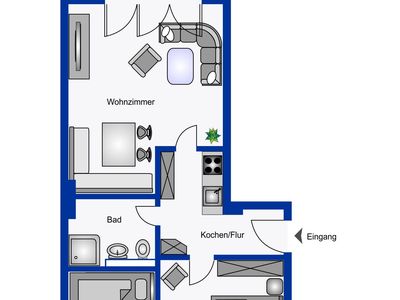 Ferienwohnung für 5 Personen (52 m²) in Wyk auf Föhr 8/10