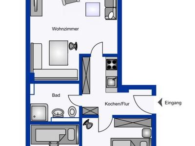 Ferienwohnung für 5 Personen (52 m²) in Wyk auf Föhr 8/10