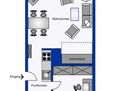 Ferienwohnung für 3 Personen (37 m²) in Wyk auf Föhr 8/10