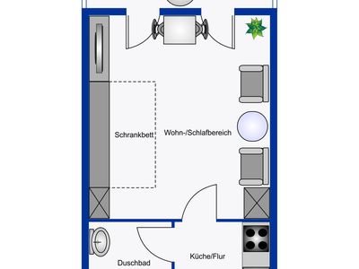 Ferienwohnung für 2 Personen (29 m²) in Wyk auf Föhr 6/10