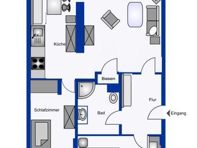 Ferienwohnung für 4 Personen (60 m²) in Wyk auf Föhr 8/10