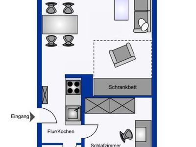 Ferienwohnung für 3 Personen (37 m²) in Wyk auf Föhr 8/10