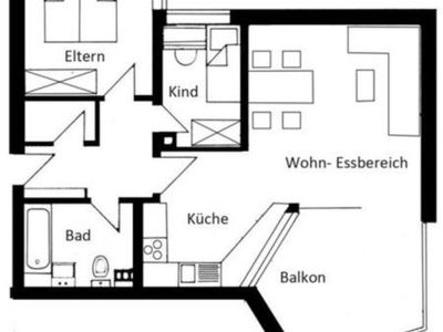 Ferienwohnung für 4 Personen (60 m²) in Wyk auf Föhr 4/10