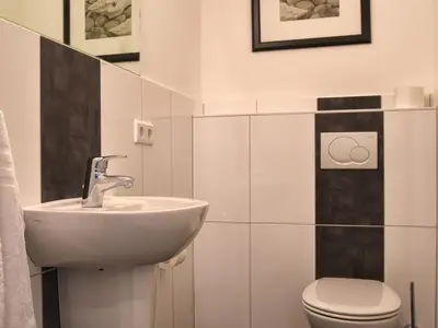 Das Gäste-WC im Erdgeschoss!