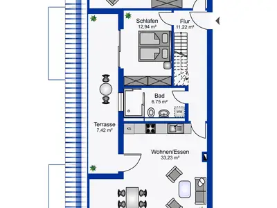 Ferienwohnung für 4 Personen (100 m²) in Wyk auf Föhr 8/10