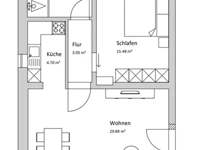 Ferienwohnung für 4 Personen (58 m²) in Xanten 2/10