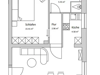 Ferienwohnung für 4 Personen (58 m²) in Xanten 2/10