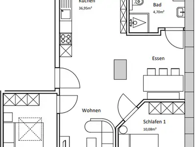 Ferienwohnung für 6 Personen (62 m²) in Xanten 2/10