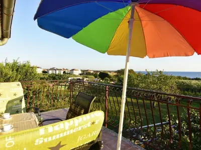 Der herrliche Meerblick von der Terrasse