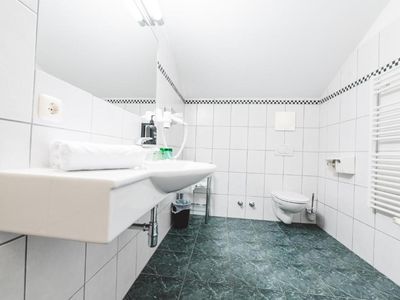 Badezimmer im Hotel Cella Central