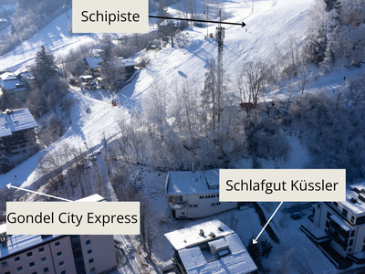 Beschriftung nähe Schipiste