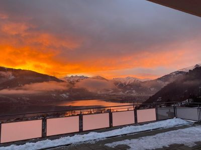 Blick vom Wohnzimmer -Sonnenaufgang