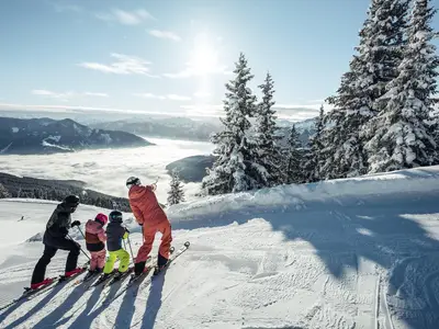 Ausblick vom Familienskiberg Schmittenhöhe