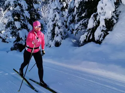 Langlaufloipe vor der Türe