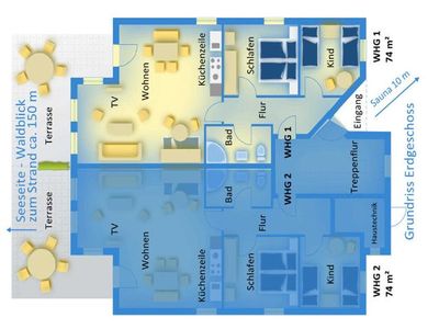 Ferienwohnung für 5 Personen (72 m²) in Zempin (Seebad) 9/9