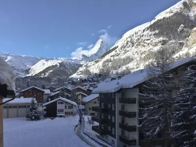Wintermorgen vom Balkon aus
