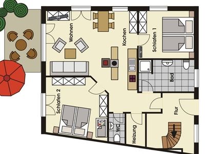 Ferienwohnung für 5 Personen (70 m²) in Zingst (Ostseebad) 7/10