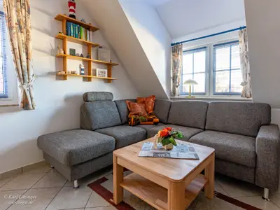 Ferienwohnung Kristall 2: Wohnbereich.