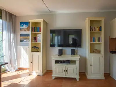 Ferienwohnung Darß: Wohnbereich.