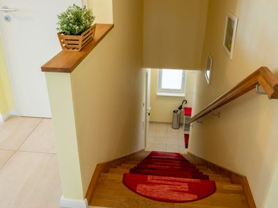 Treppe hinauf zur Wohnung