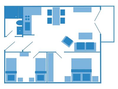 Grundriss der Räumlichkeiten