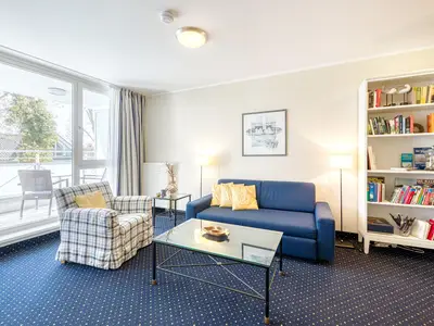 Ferienwohnung Strand Zingst . Wohnraum Sitzecke
