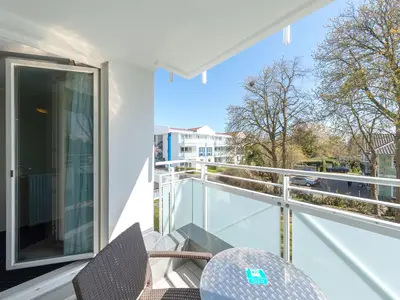 Ferienwohnung Heymat Zingst - Blick vom Balkon