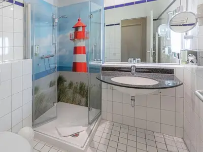 Ferienwohnung Deichblick Aparthotel Zingst - Badezimmer