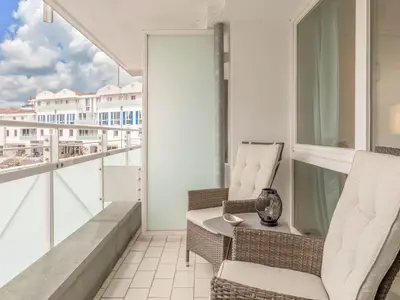 Ferienwohnung Ostseeglück Aparthotel Zingst - Balkonblick