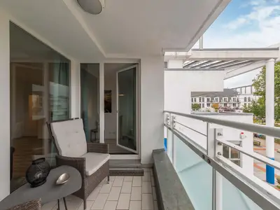 Ferienwohnung Ostseeglück Aparthotel Zingst - Balkonblick